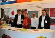 Koen Merkus, Ingrid van der Bogt, Ashraf Abdel Fattah en Stephan Geerlings van Fresh Forward Marketing / Fragaria Holland